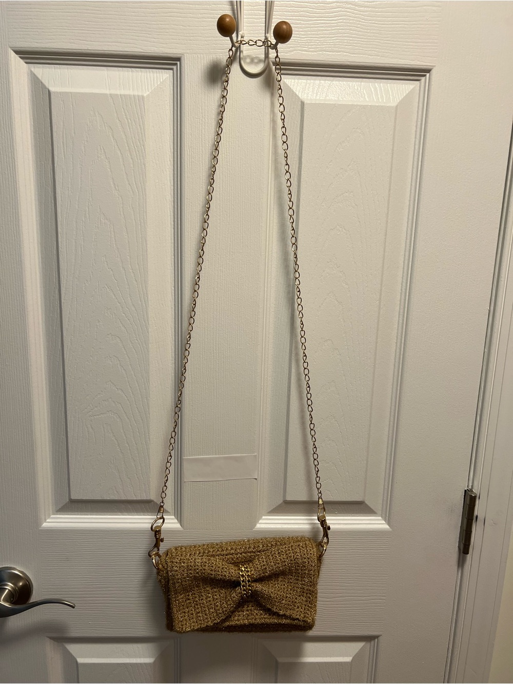 Handmade stylish tan beige woven crossbody bag